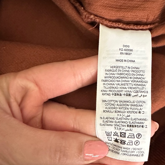 Boden Brown Amanda Cotton Cord Short Dress Women’s 6 Petite Utility Casual - Picture 13 of 13